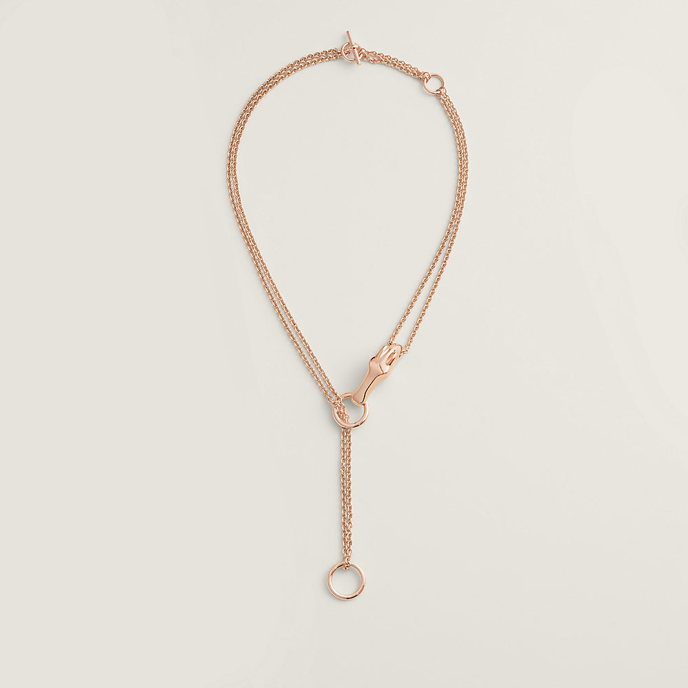 ネックレス 《ギャロップ・エルメス》 - ピンクゴールド | Hermès